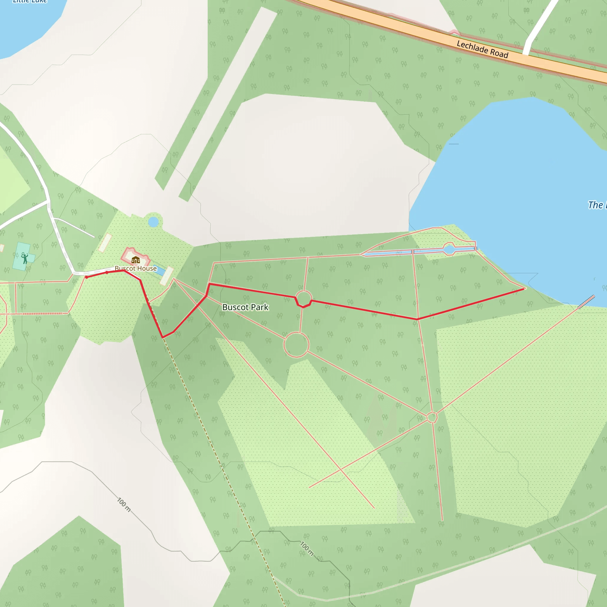 Buscot Park mobile static map