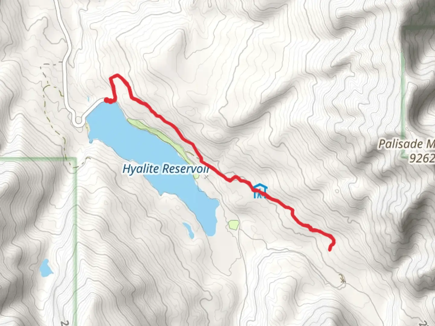 An image depicting the trail Hyalite Canyon Trail Out and Back and its surrounding area.