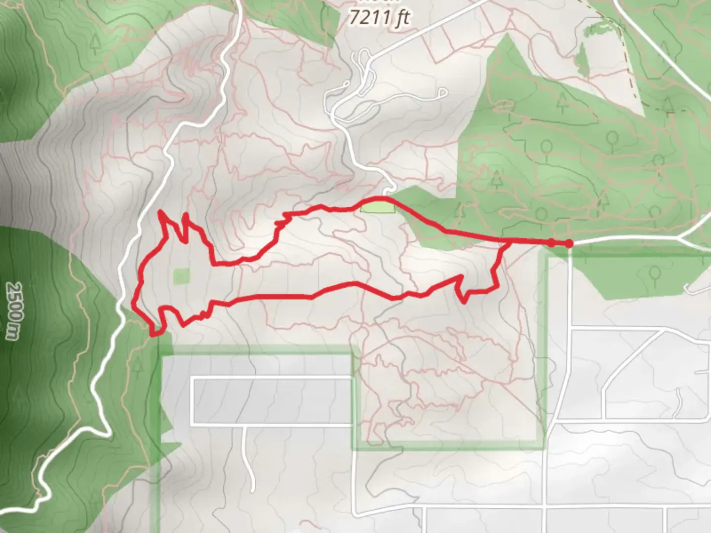 An image depicting the trail Trail 715 Loop via Schilling Avenue and its surrounding area.