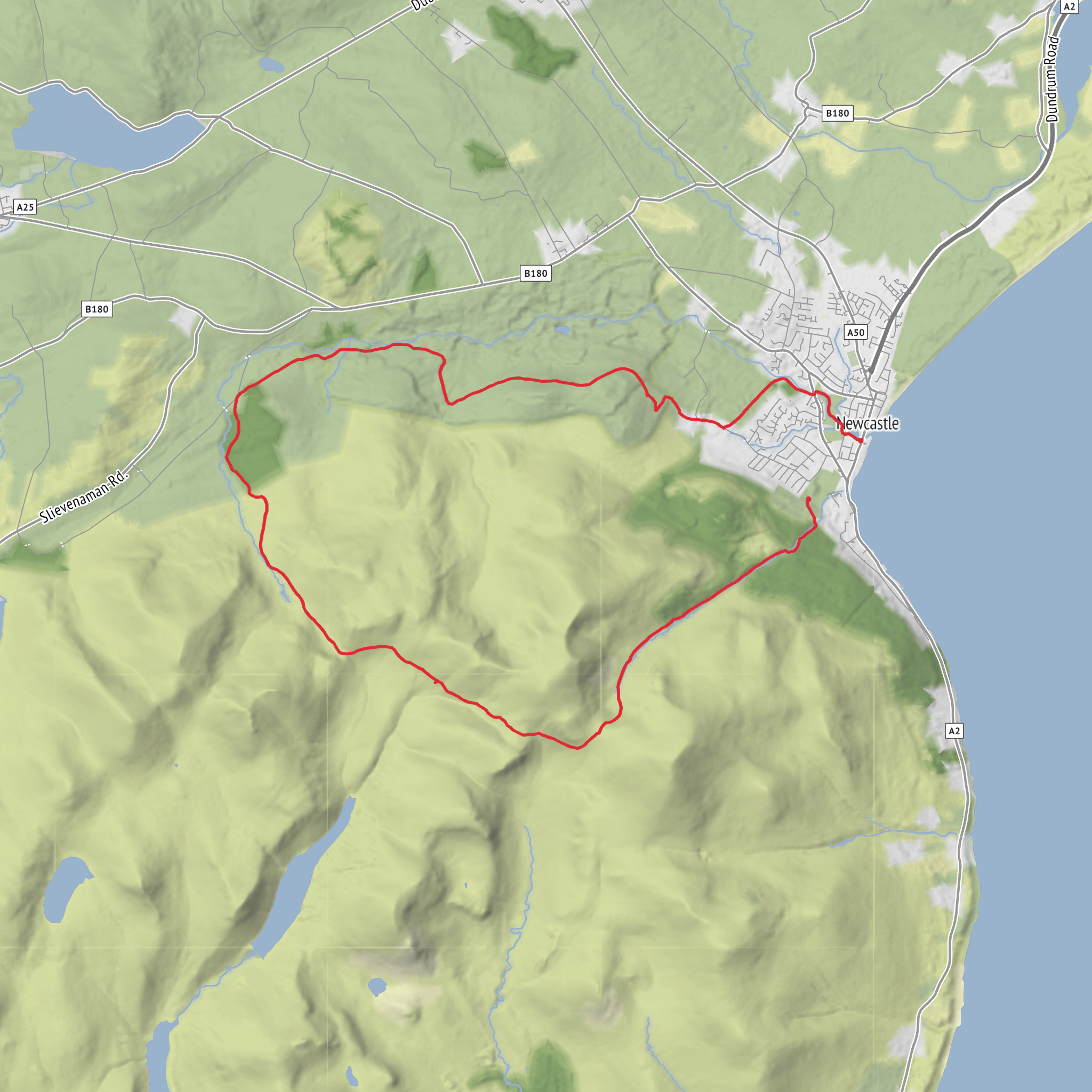 Tollymore Forest & Brandy Pad Circular Hike mobile static map