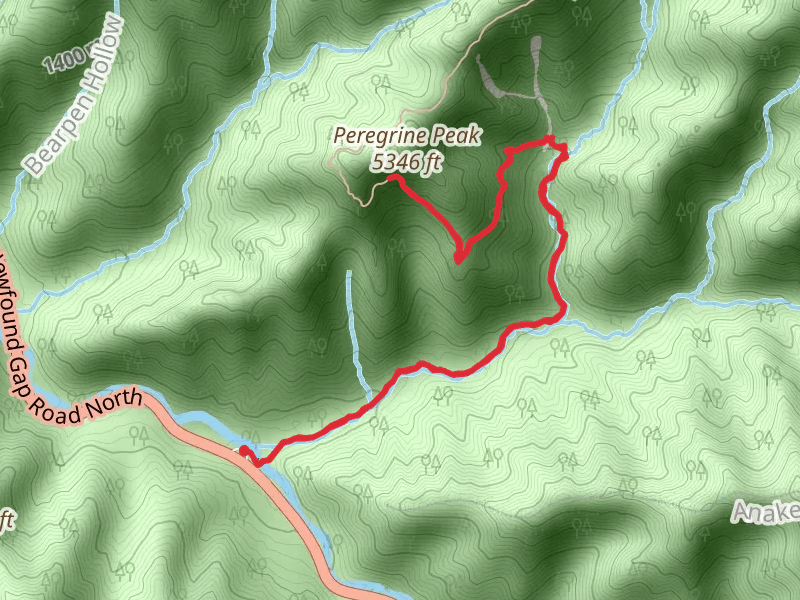 Peregrine Peak via Alum Cave Trail
