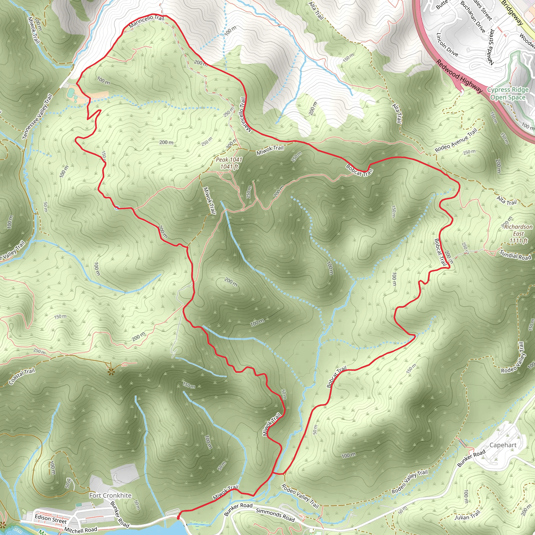 California Coastal and ADT Loop mobile static map