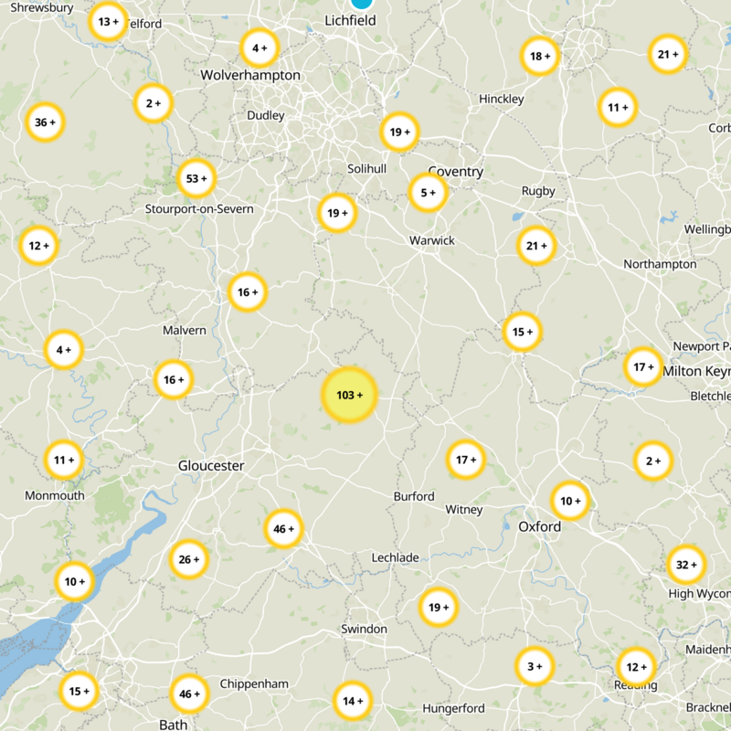 Gloucestershire Static Map