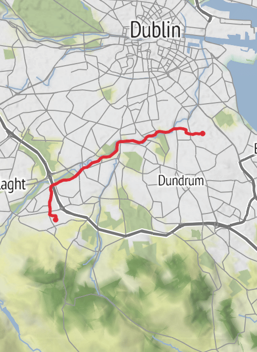 Hike from Dublin mobile static map