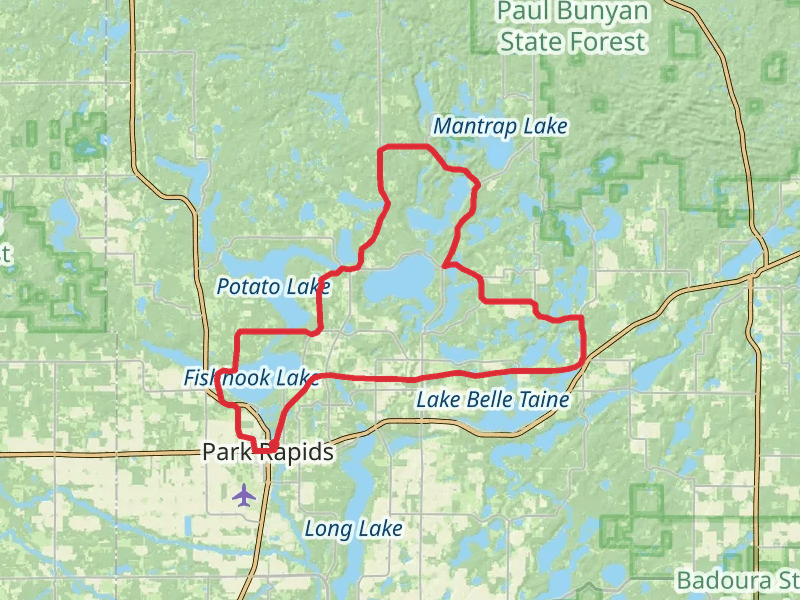 Park Rapids - Emmaville - Nevis Trail Loop