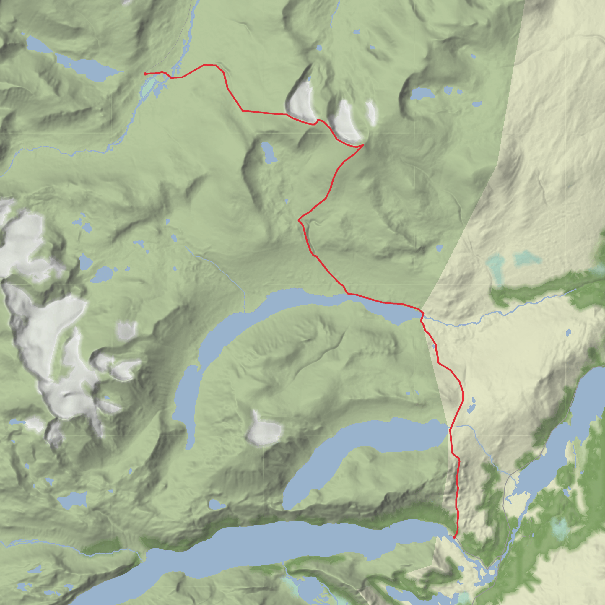 Glitterheim - Naustgardstinden - Gjendesheim mobile static map
