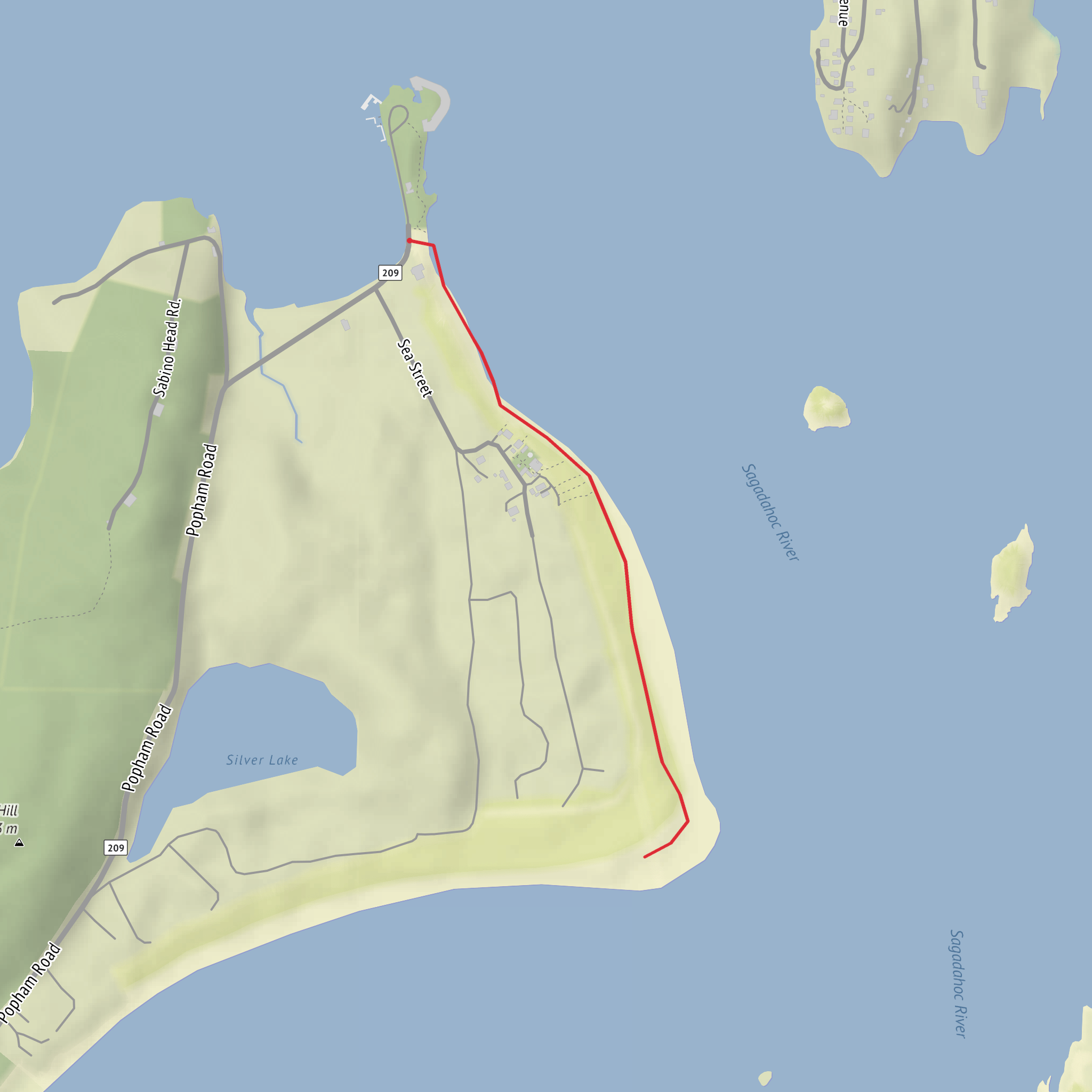 Kennebec River mobile static map