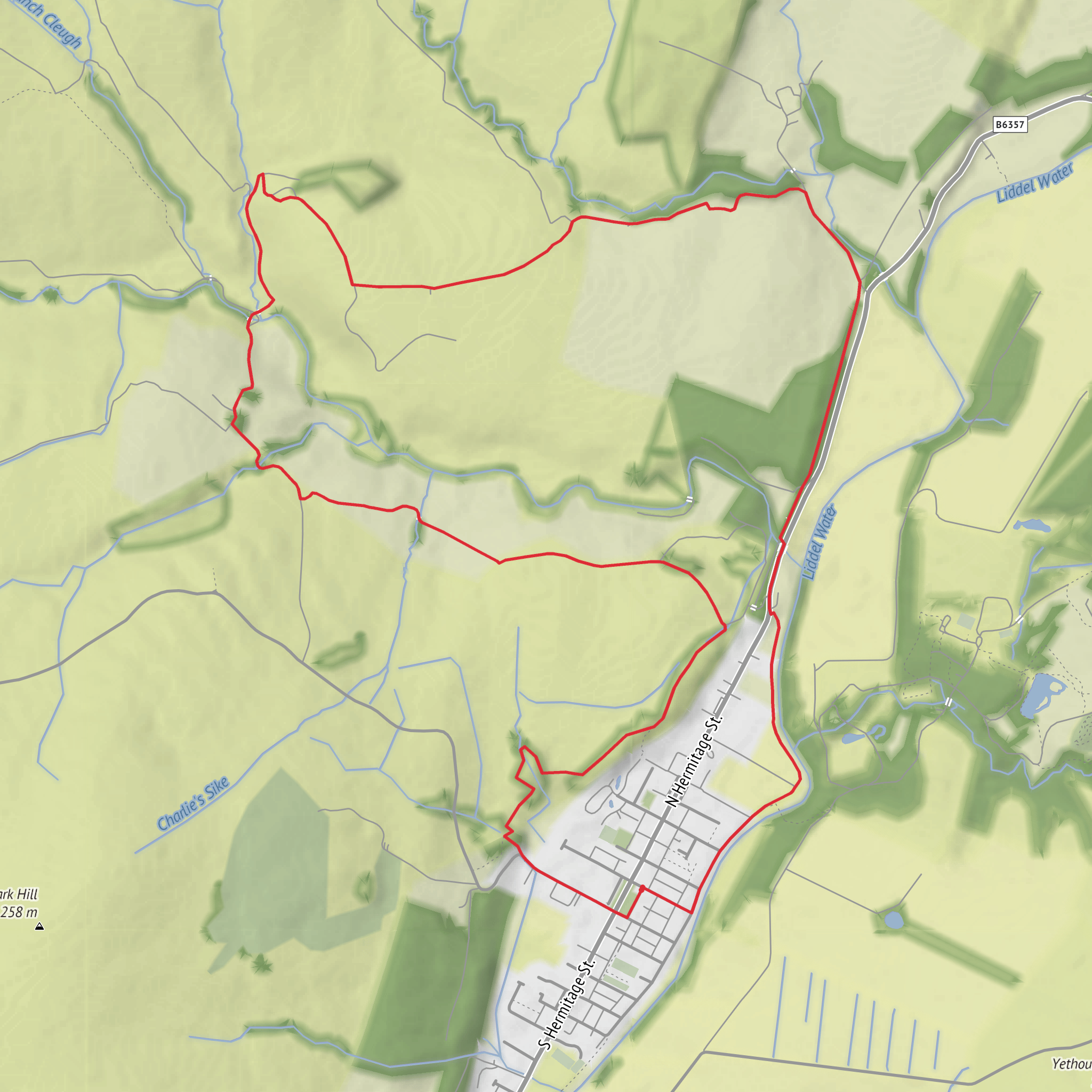 Raltonside, Blackburn and Woolhope Loop mobile static map