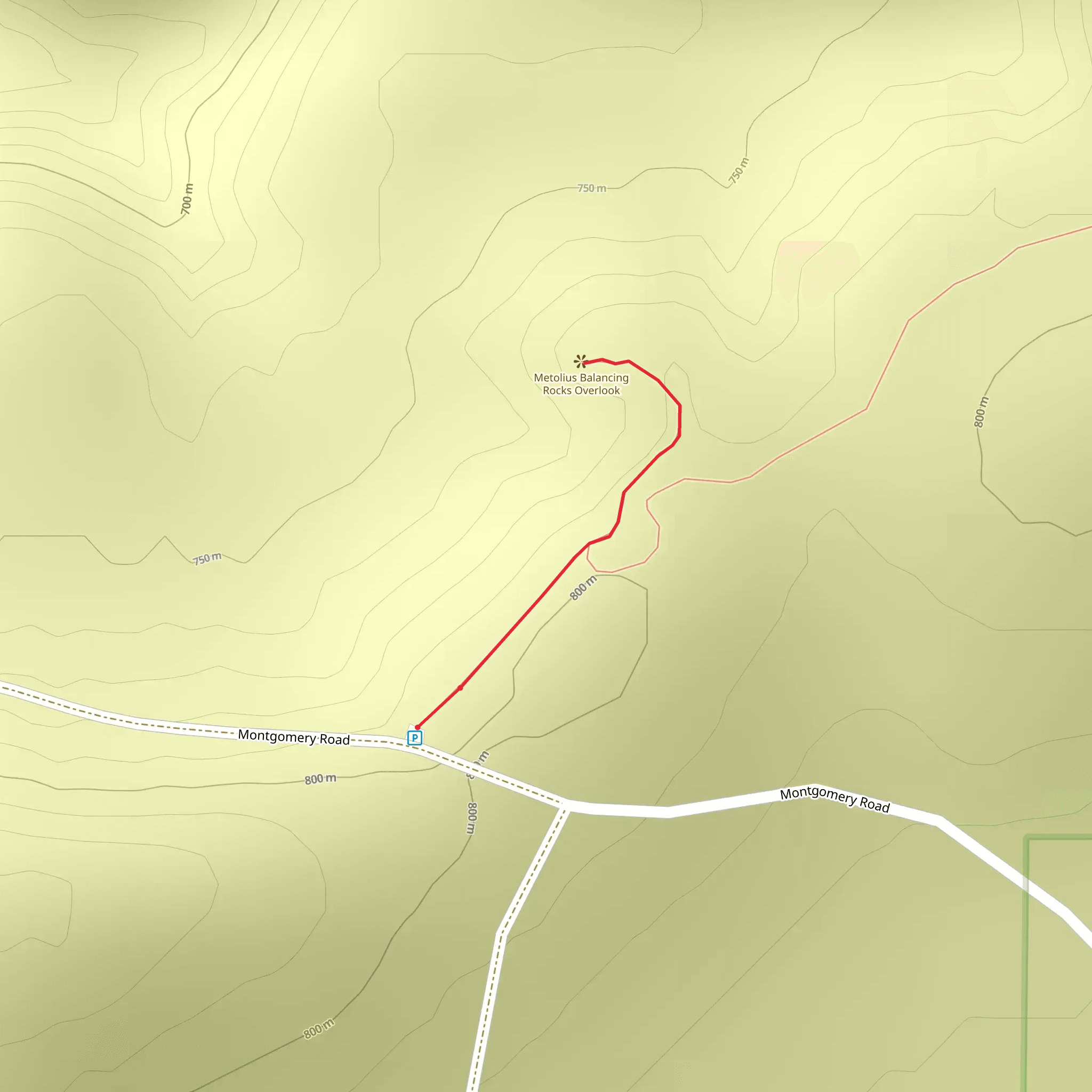 Balancing Rocks Trail mobile static map