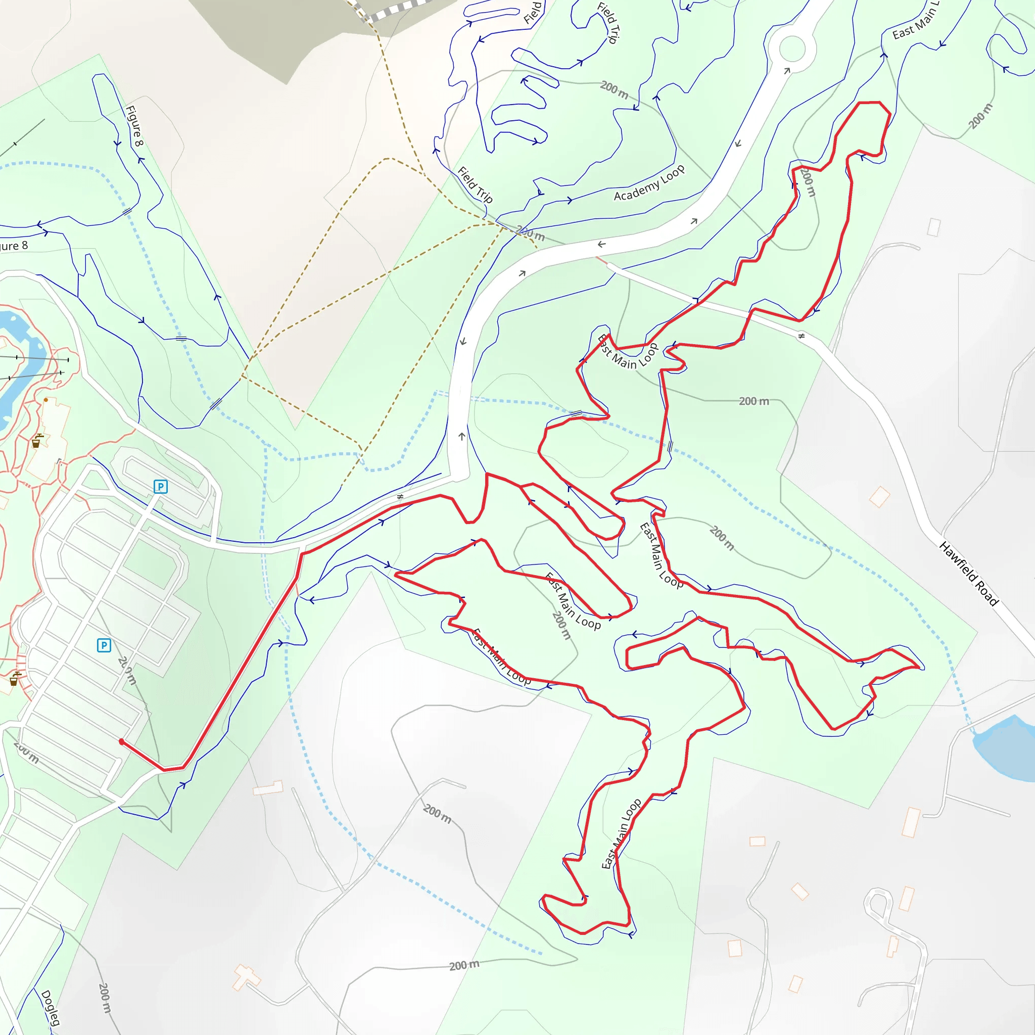 East Main Loop mobile static map
