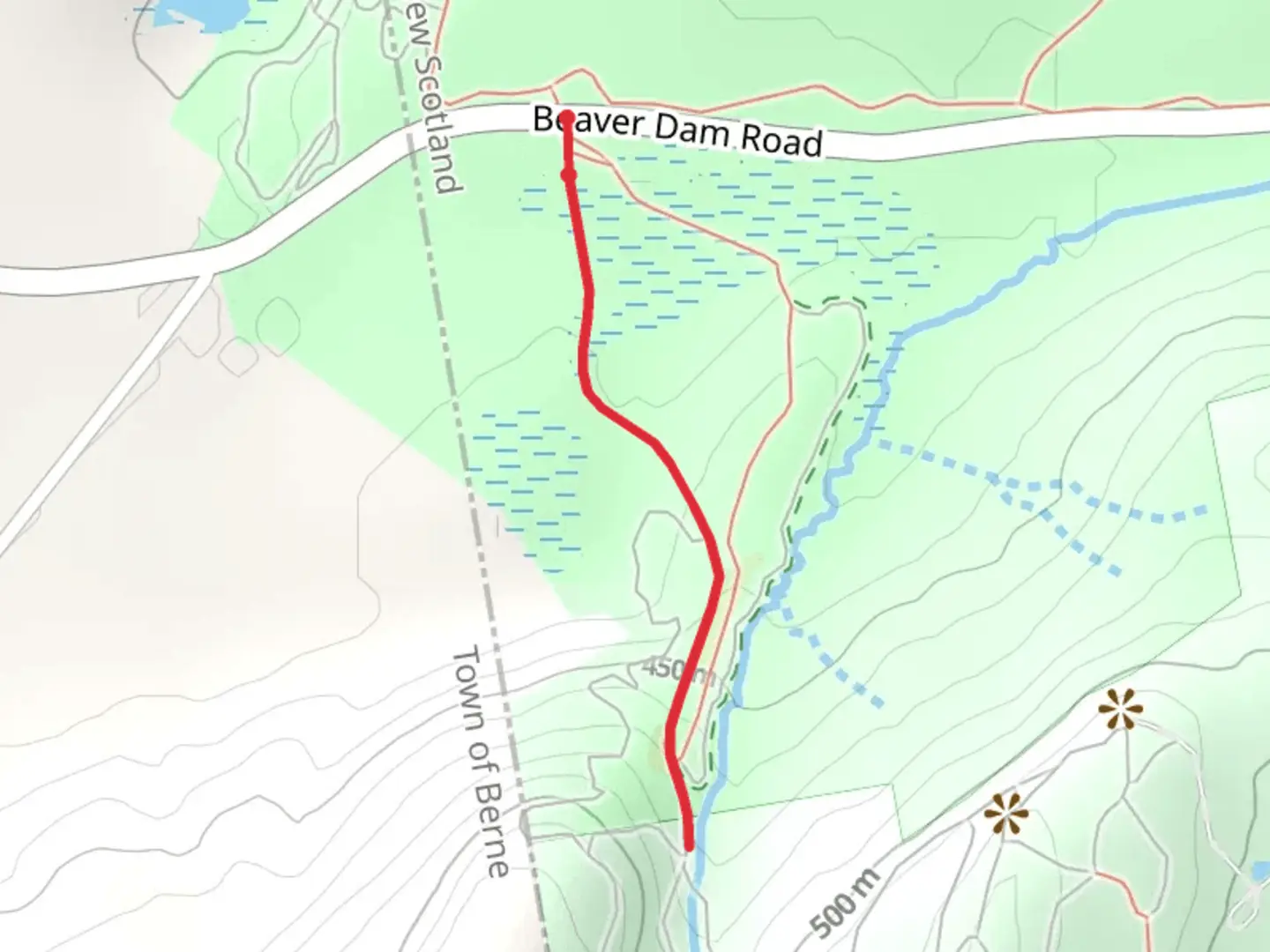 An image depicting the trail Former Long Path route Trail and its surrounding area.