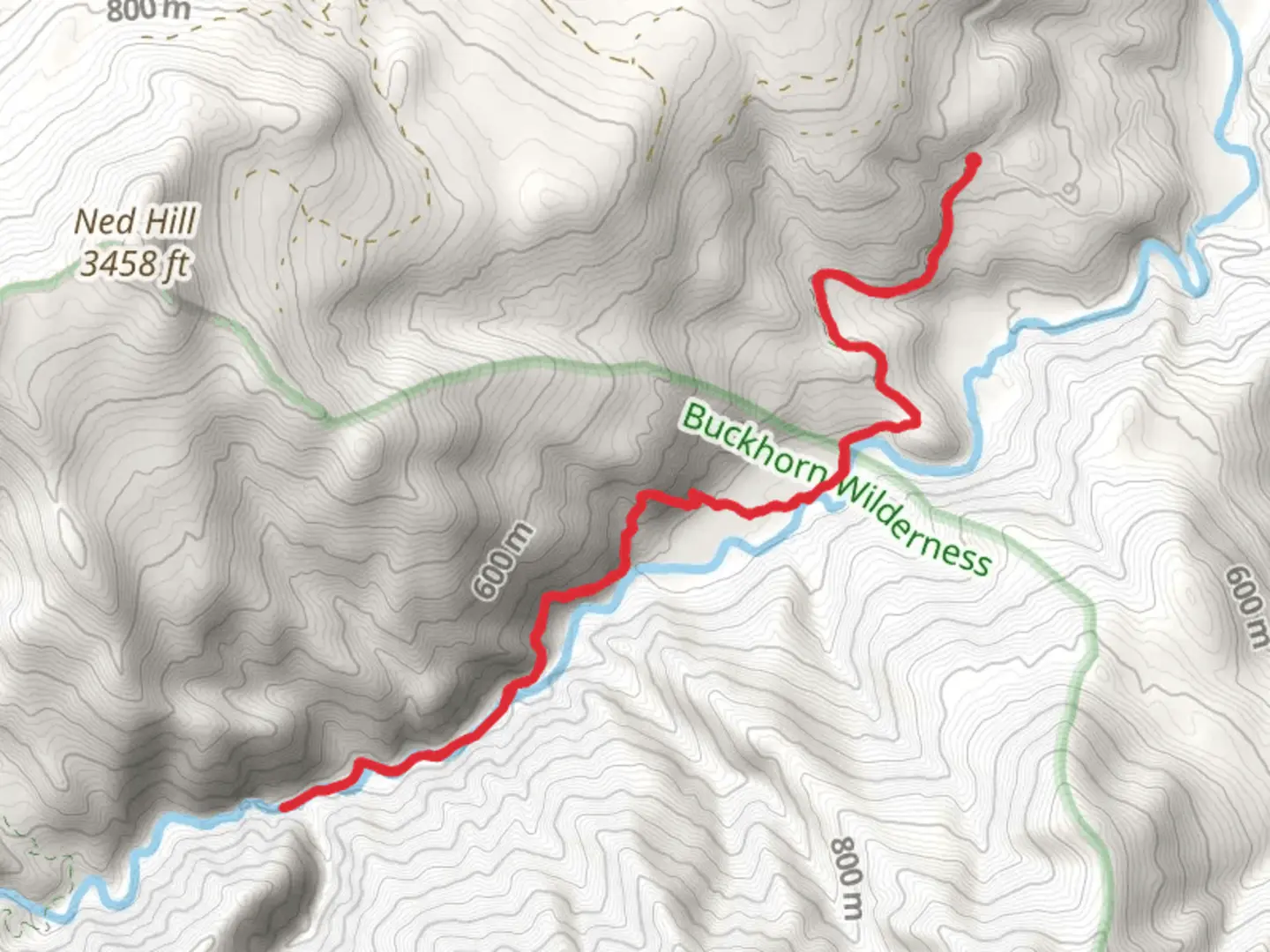An image depicting the trail Gray Wolf Trail and its surrounding area.