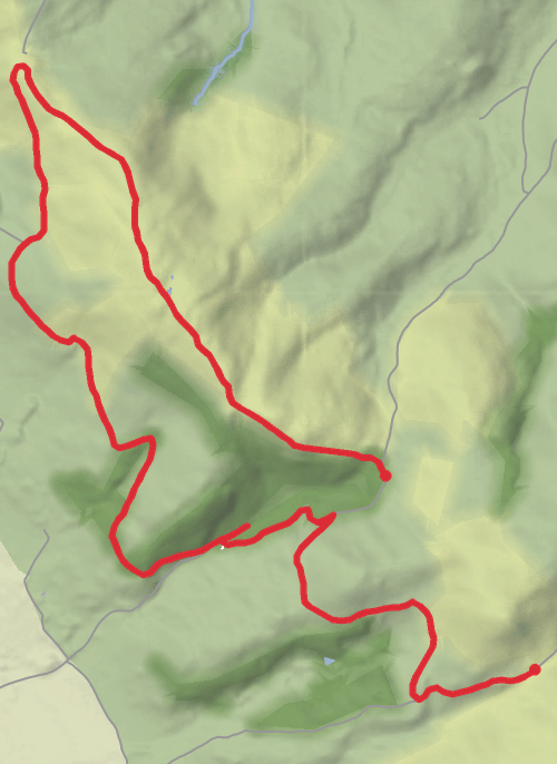 Hike from Denbigh mobile static map