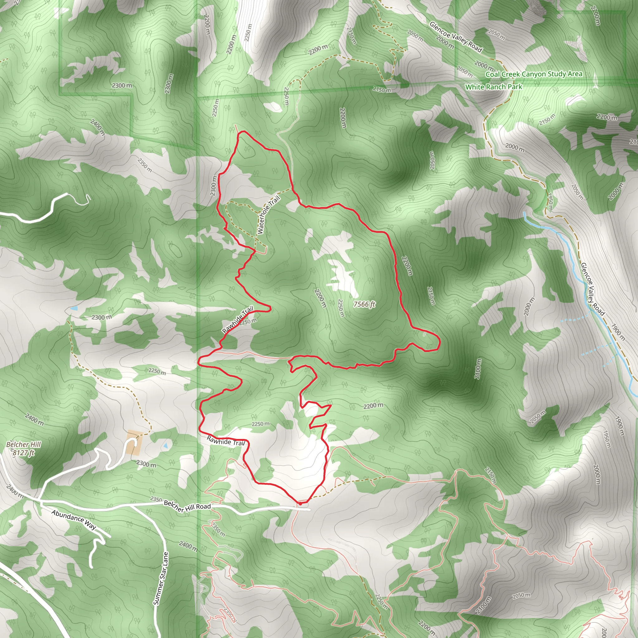 Rawhide Loop Trail mobile static map