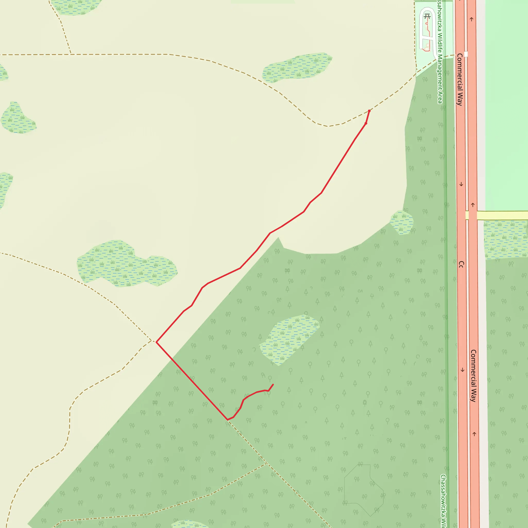 Commercial Way mobile static map