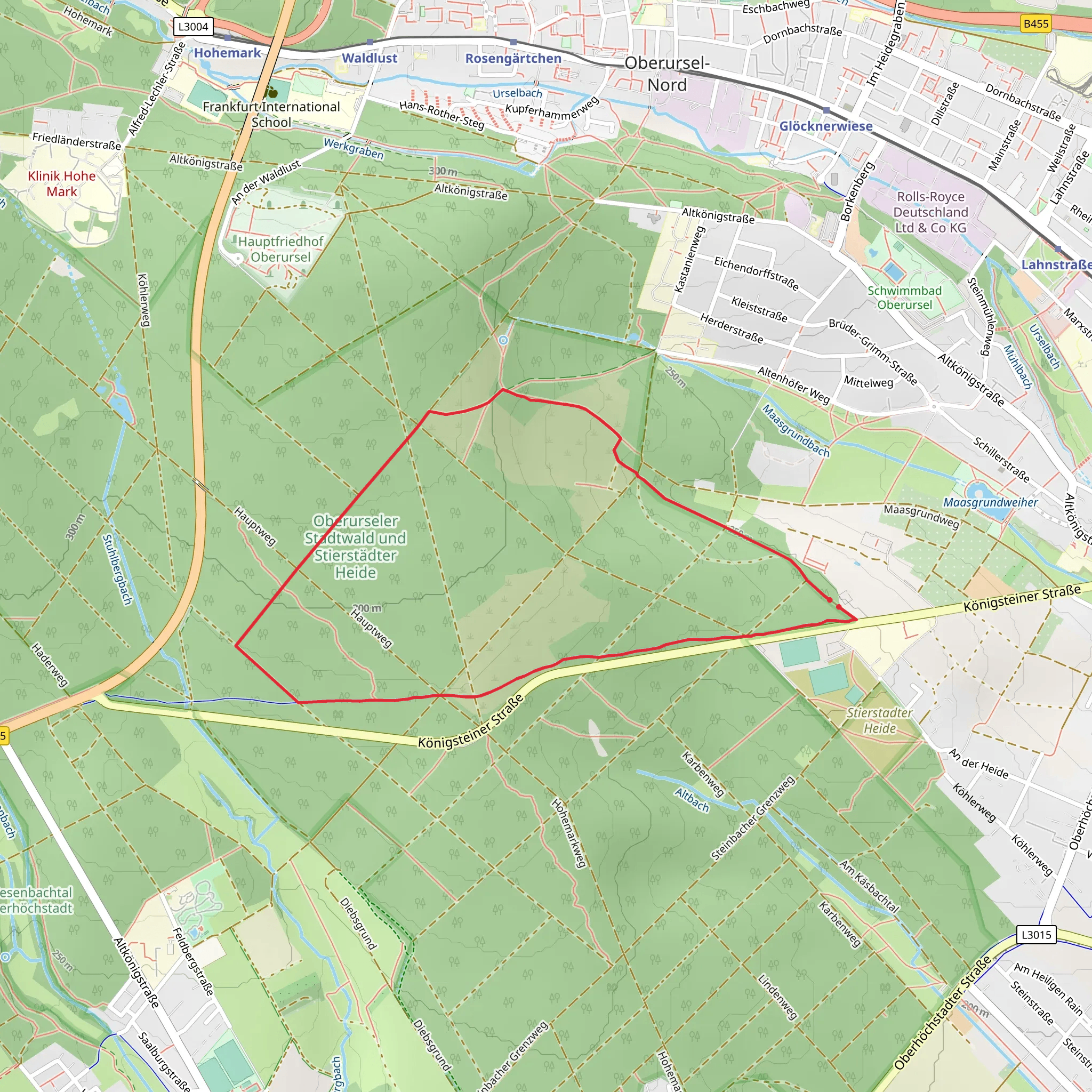 Weißkirchener Loop via Geroldspfad mobile static map