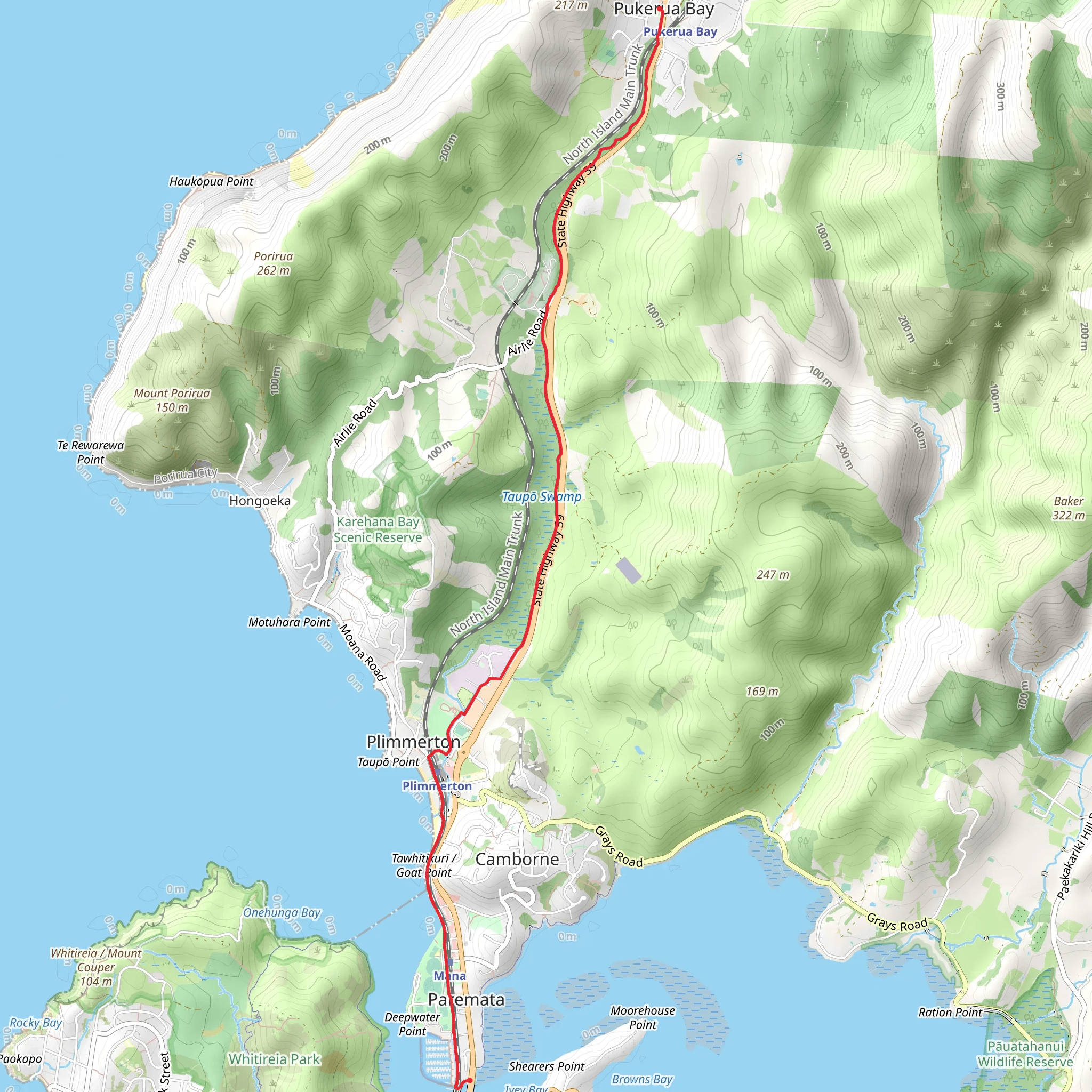 Ara Harakeke - Flax Way - Shared Path mobile static map