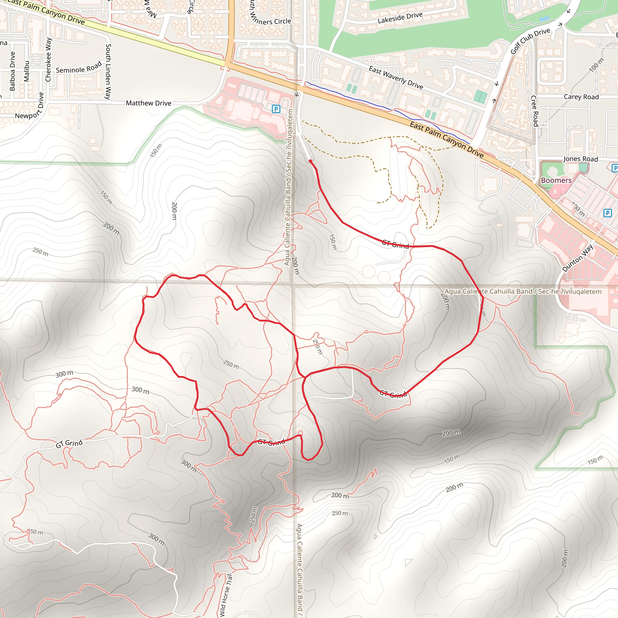 Palm Hills Drive Loop mobile static map
