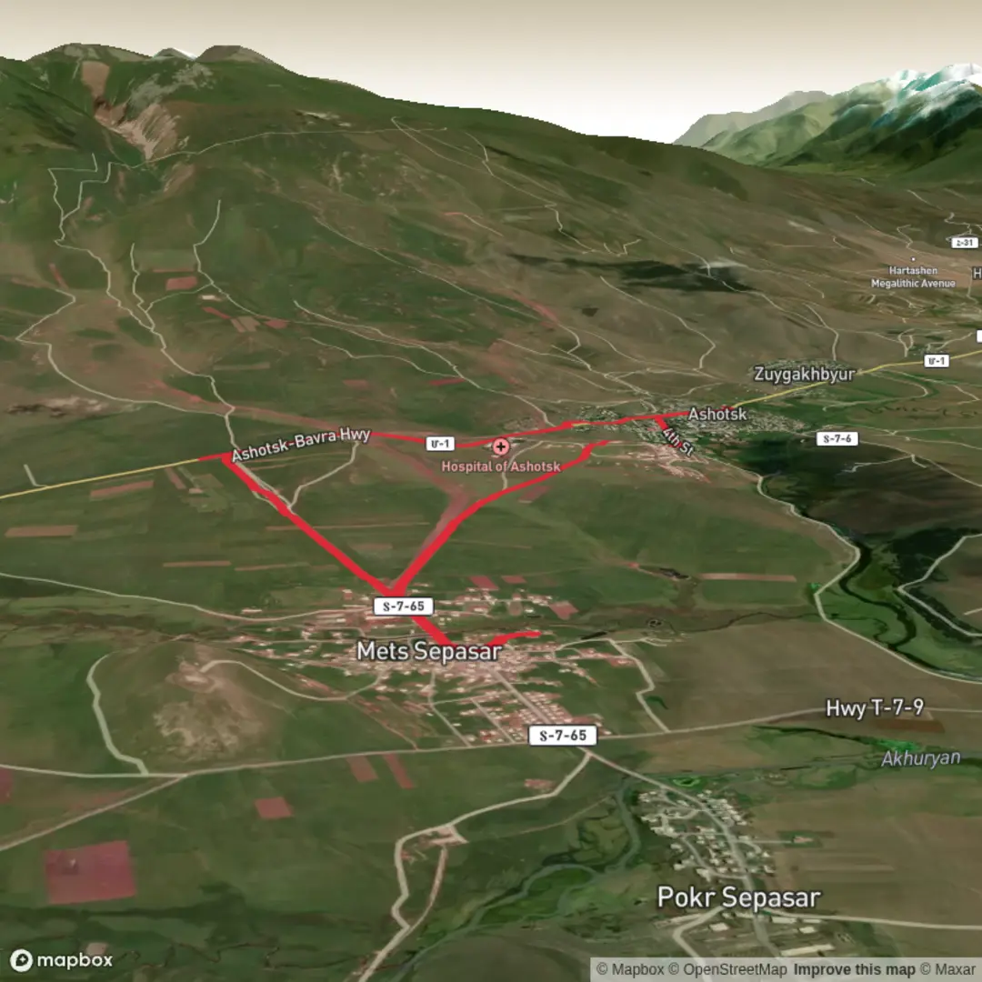 An image depicting the trail Chlap Chlap Day 3.2 and its surrounding area.