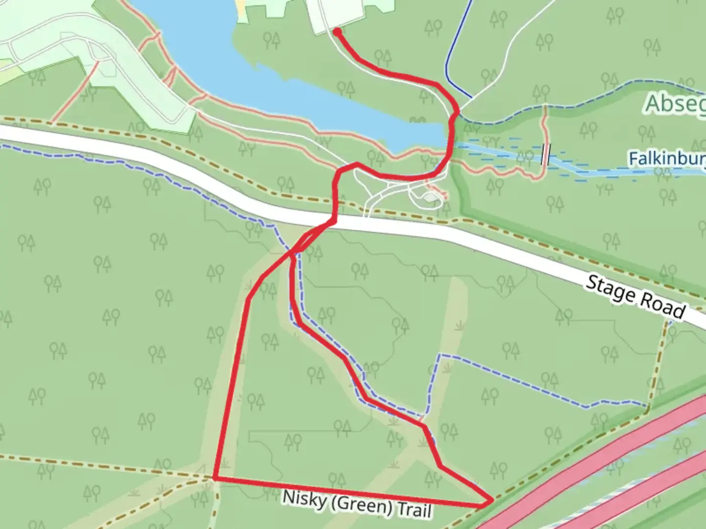 An image depicting the trail South Shore and Nisky Loop Trail and its surrounding area.