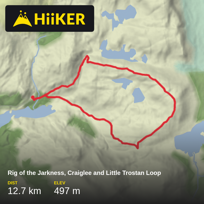 Rig of the Jarkness, Craiglee and Little Trostan Loop | Dumfries and