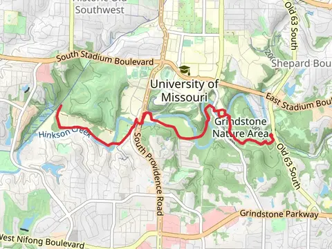 Hinkson Creek Trail Out and Back