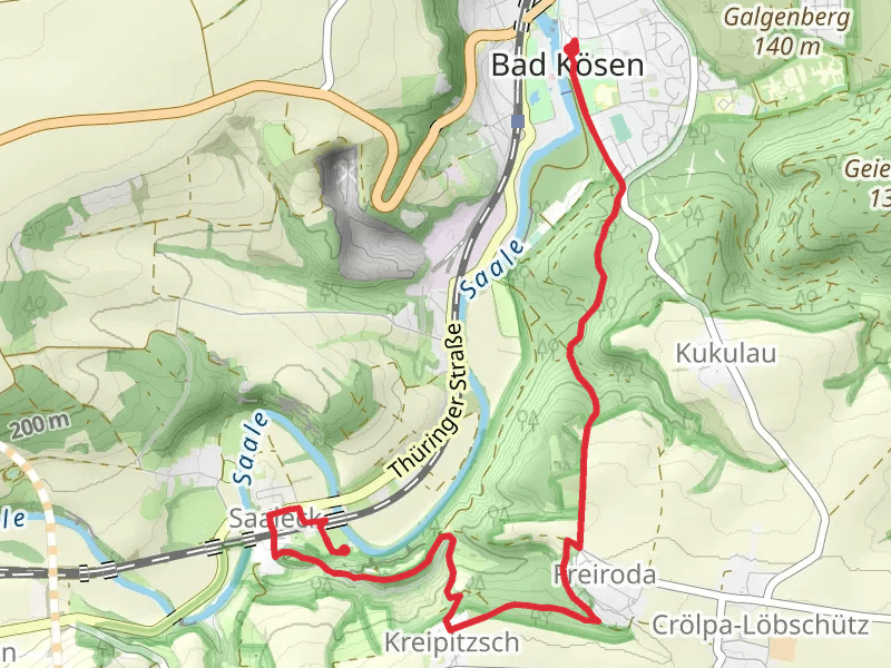 Bad Kösen to Saaleck Walk