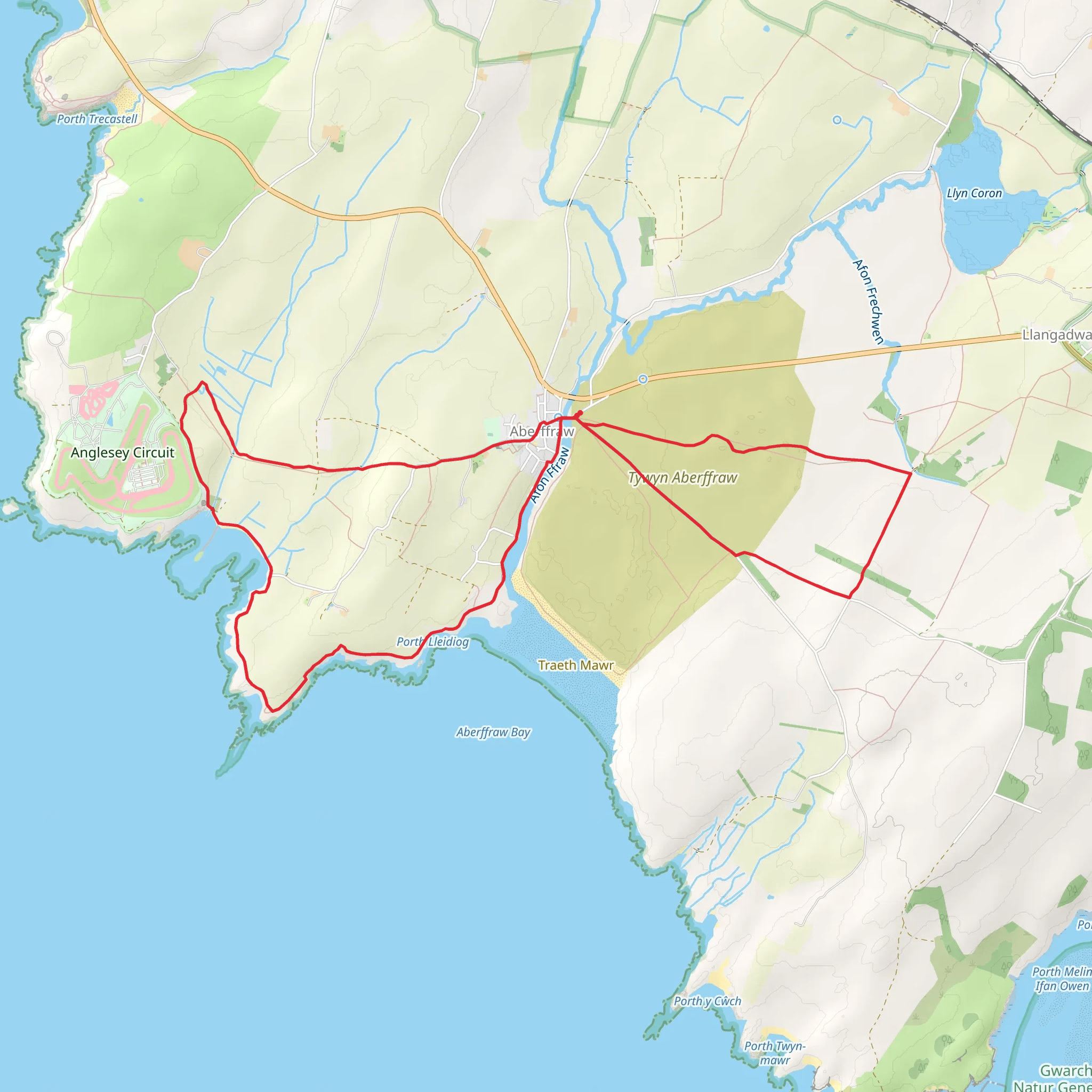 Aberffraw Loop mobile static map