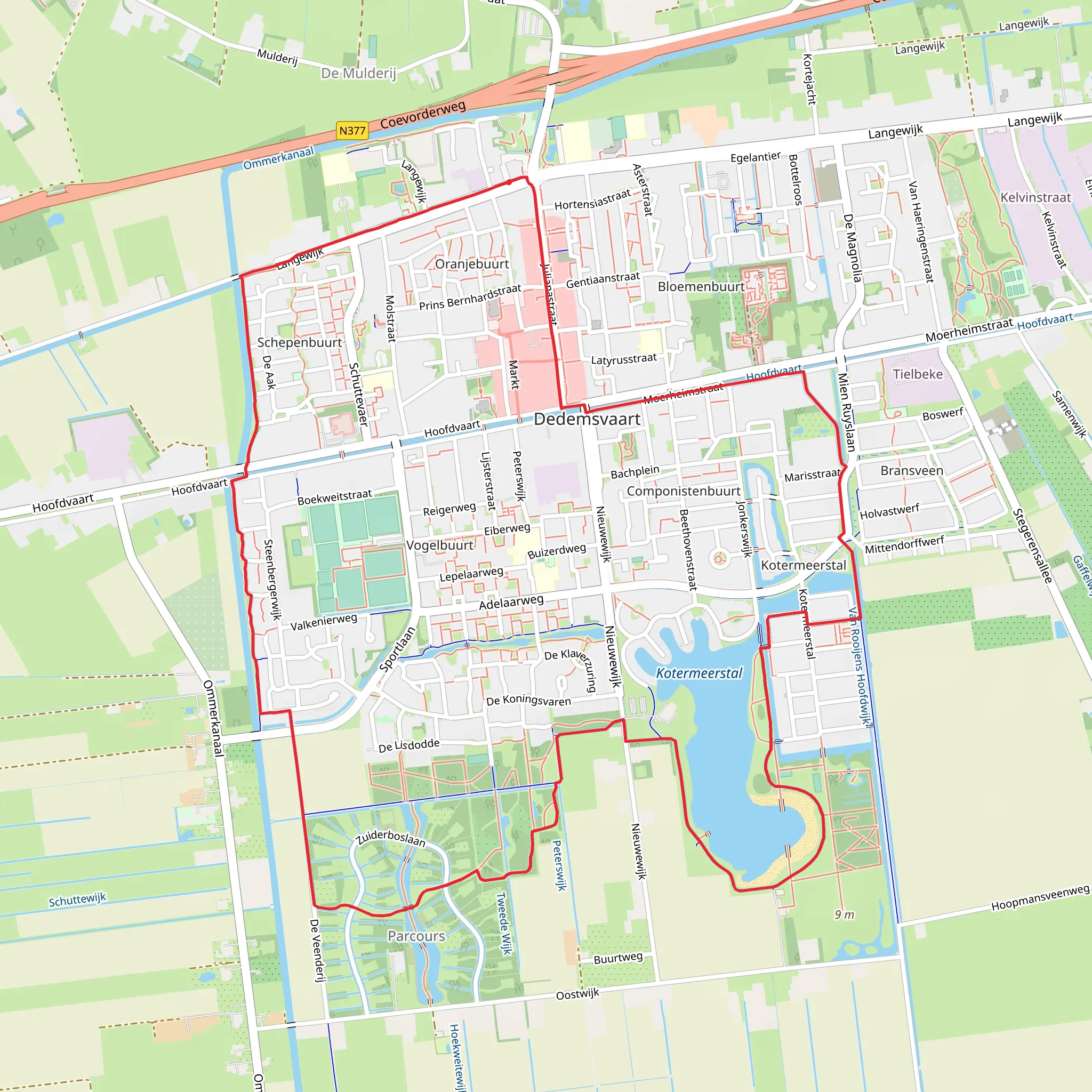 Kotermeerstal via De Veenderij mobile static map