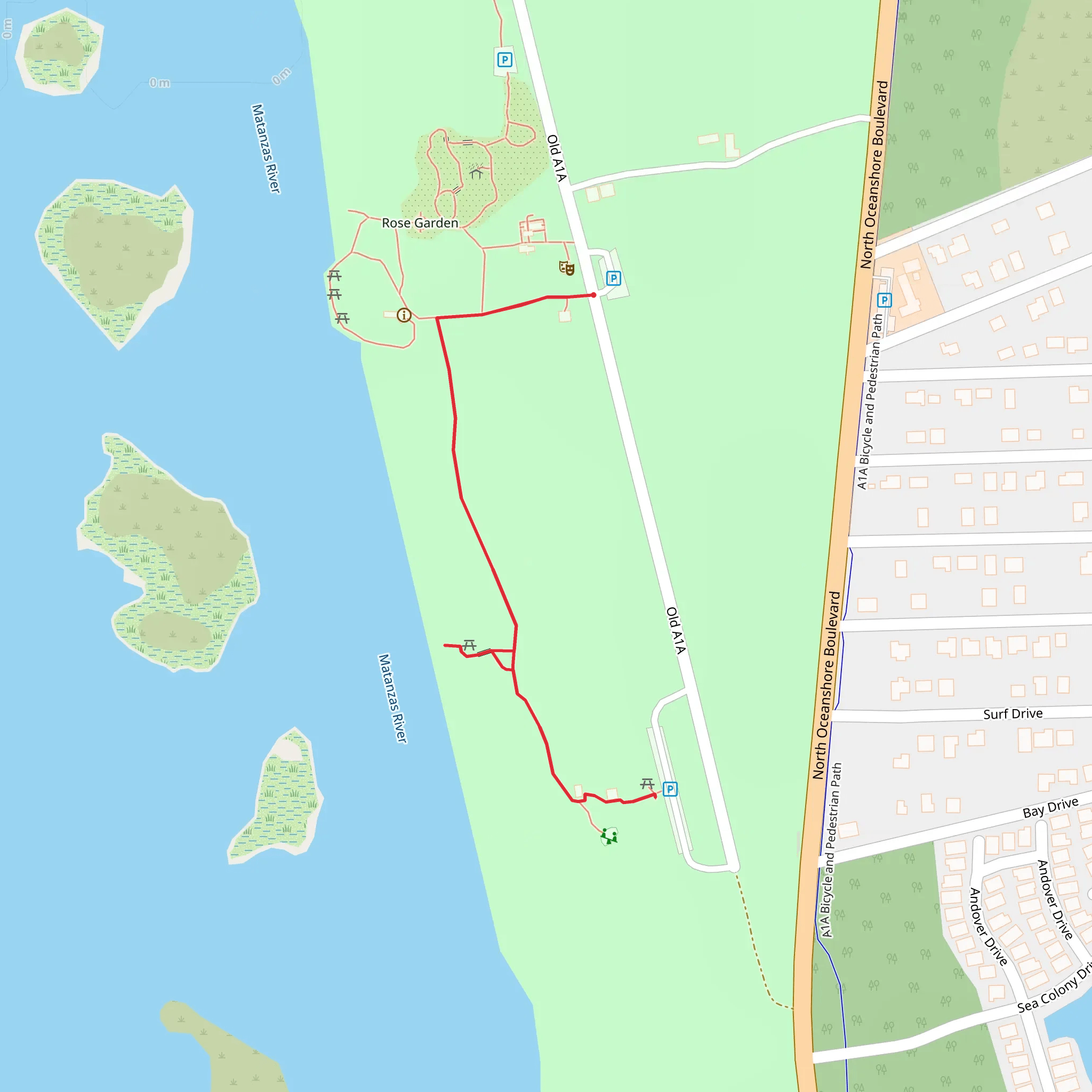 Rose Garden Walk mobile static map