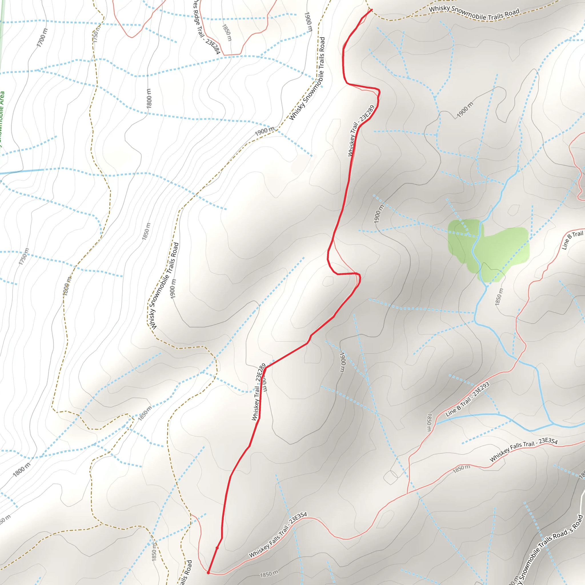 Whiskey Trail mobile static map