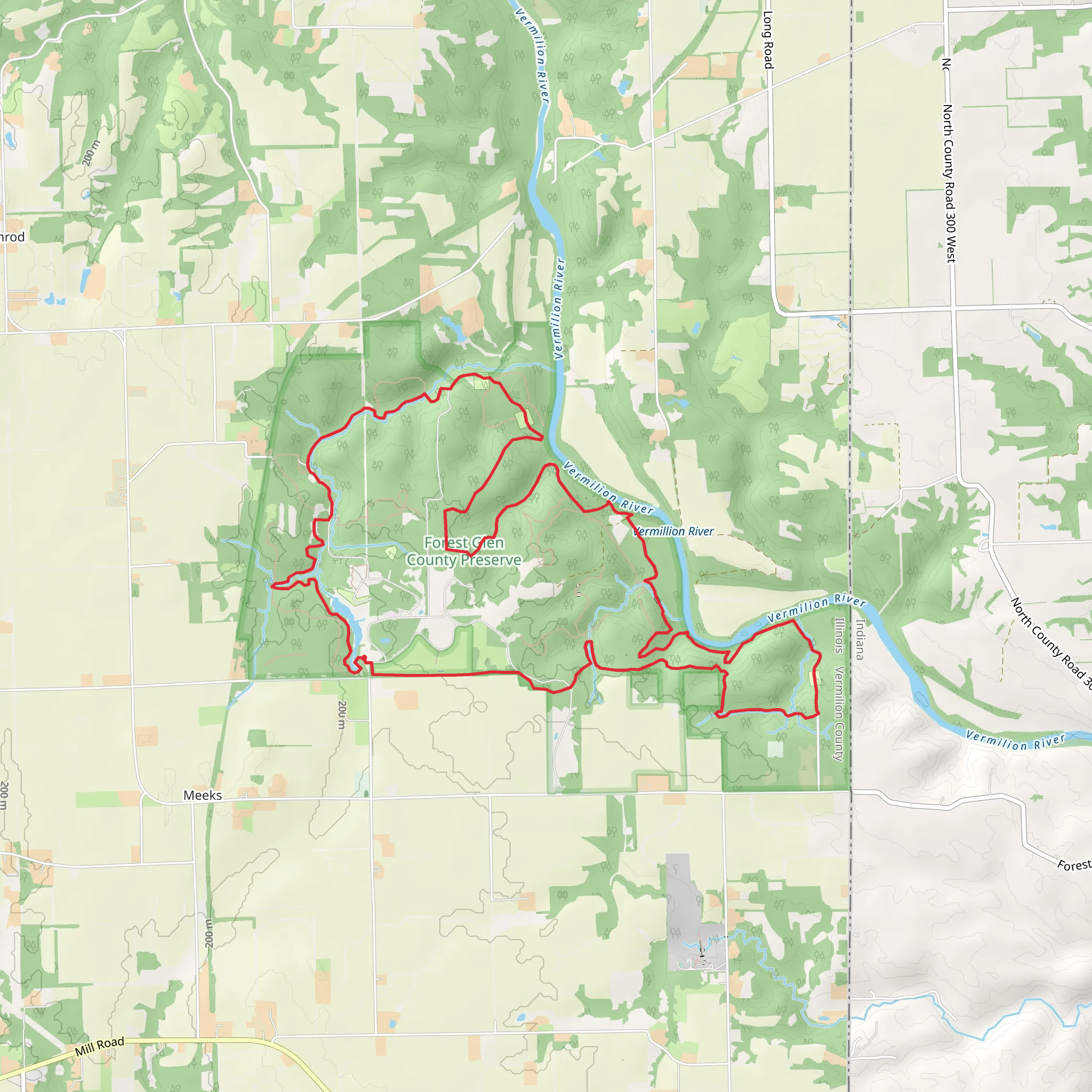 River Ridge Back Pack Trail Loop mobile static map