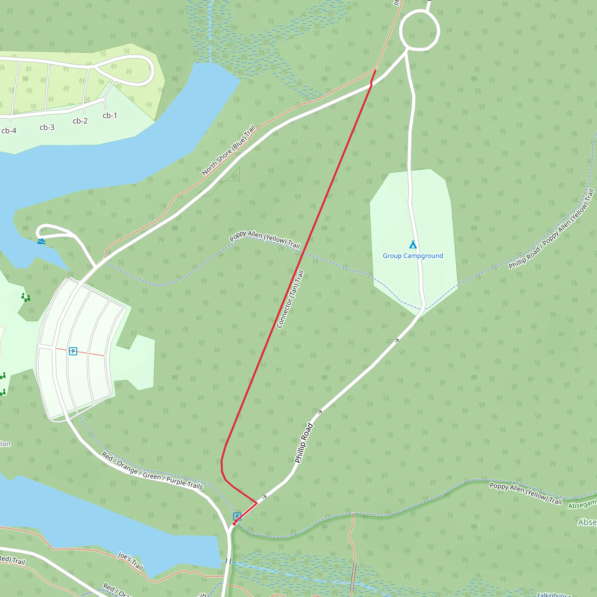 Connector -Tan Trail mobile static map