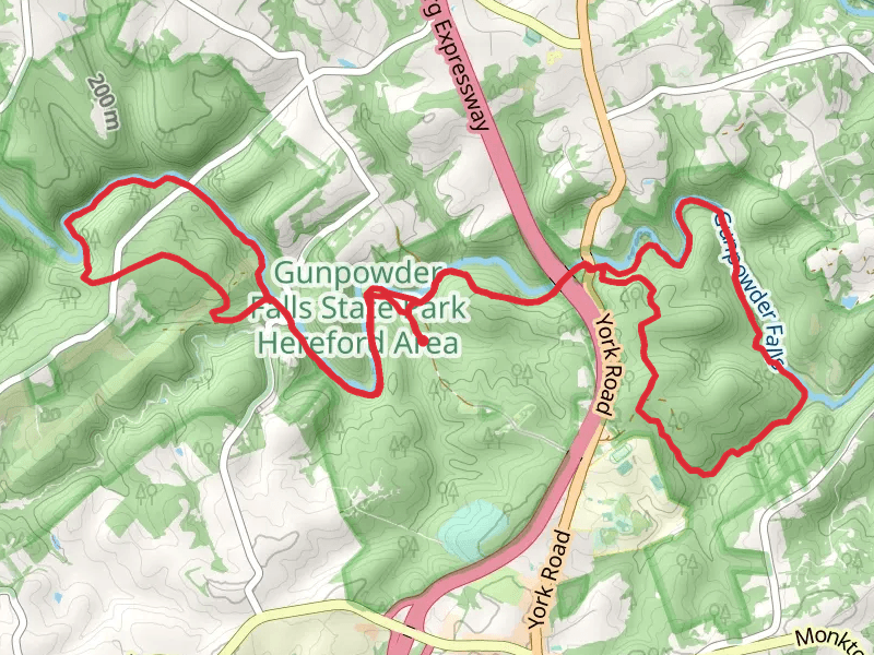Gunpowder South Trail, Panther Trail and Highland Trail Loop
