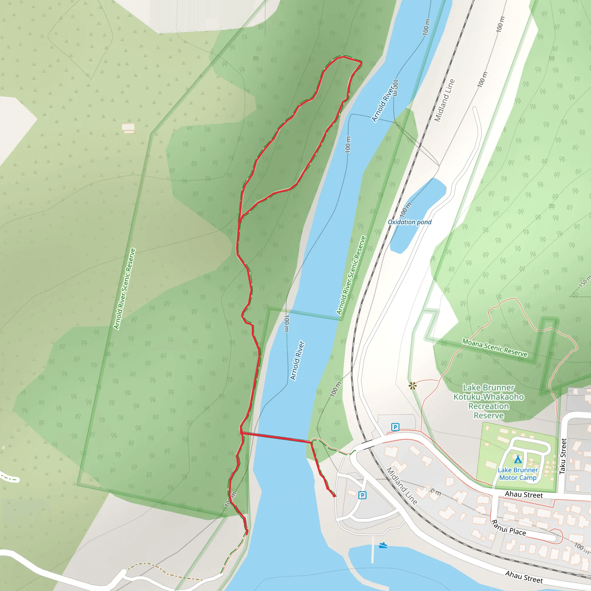Rakaitane Track mobile static map