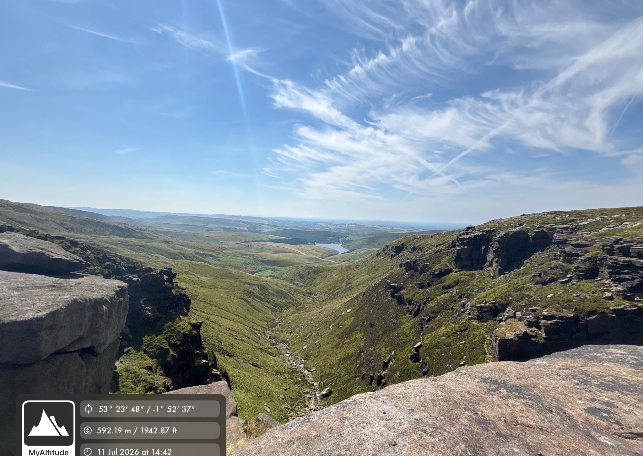 A map preview of the recording Peak District National Park - Jul 11.