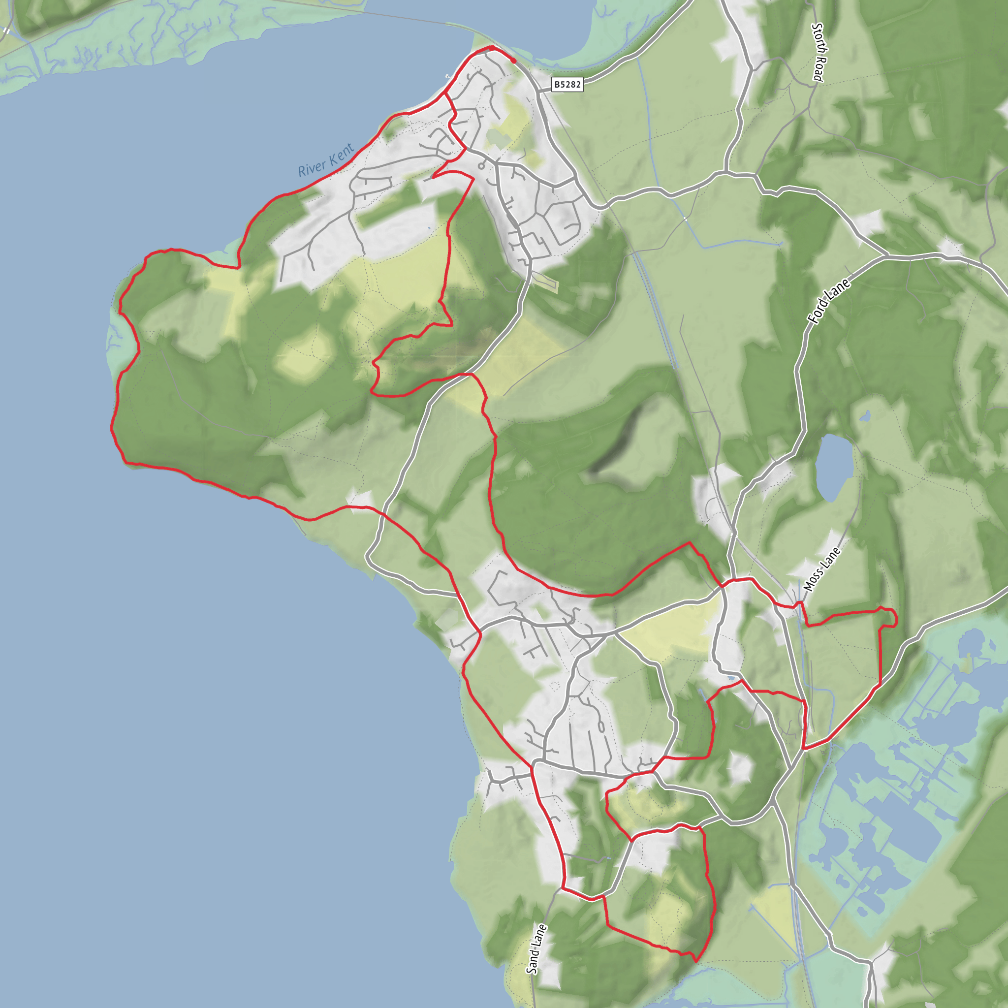 Arnside & Silverdale mobile static map