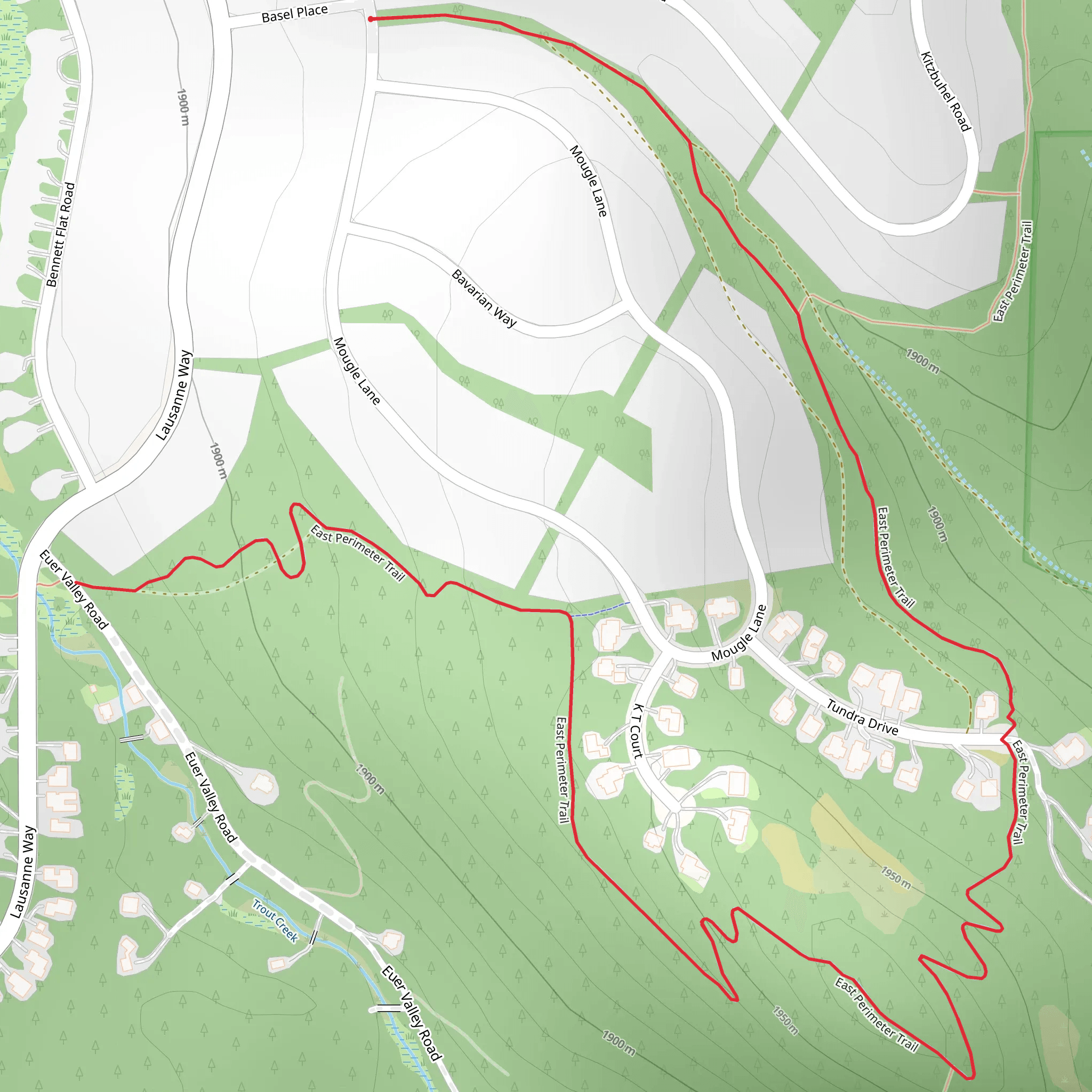 East Perimeter Trail mobile static map
