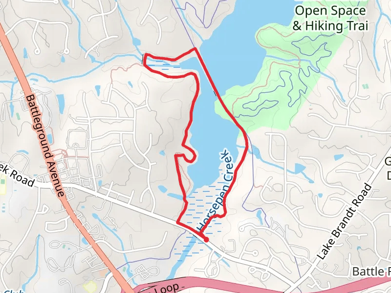 Palmetto Trail and Nat Greene Trail Loop - Lake Brandt