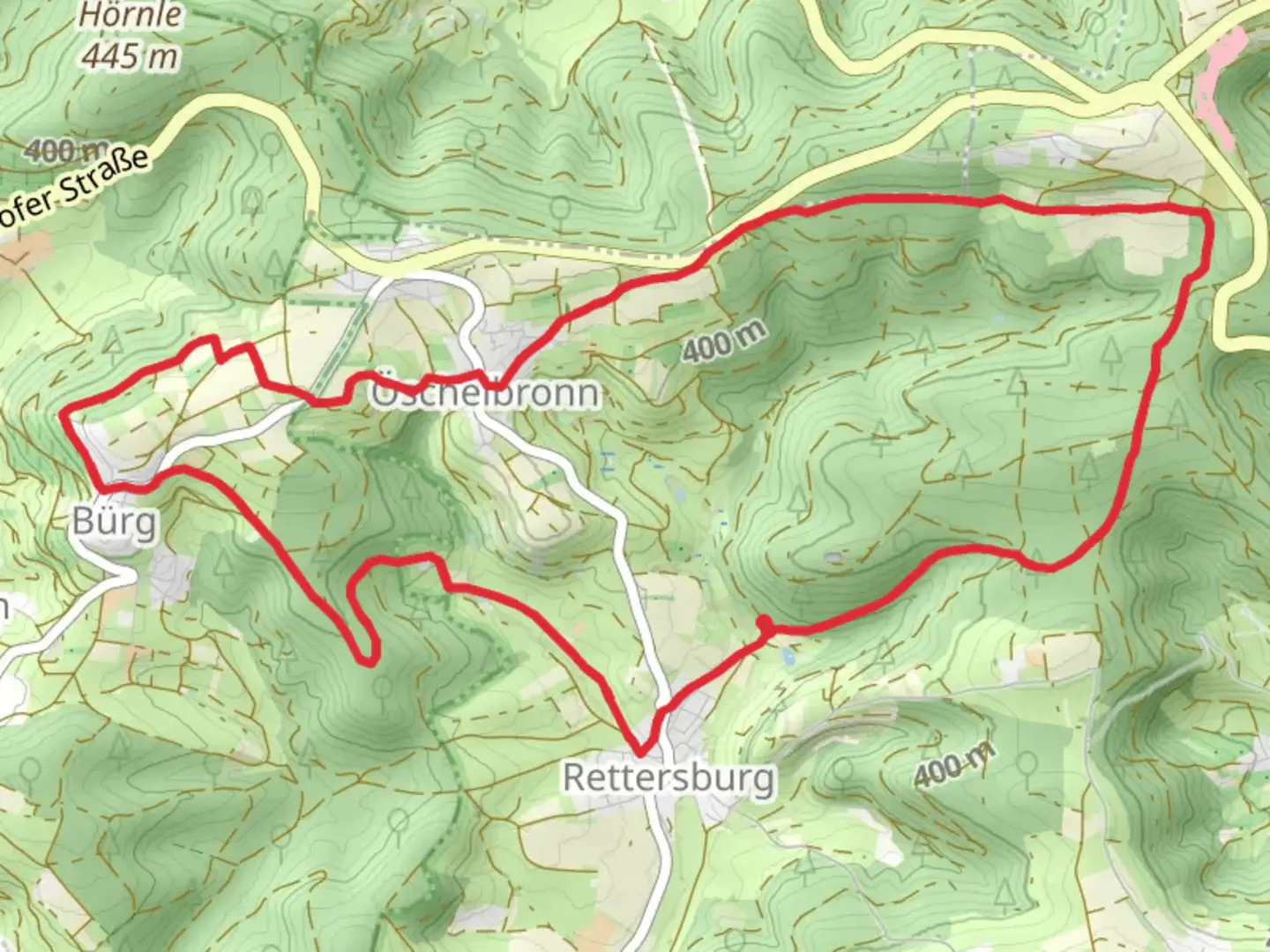 An image depicting the trail Rems Murr Wanderweg and Oeschelbronn Rundweg Loop and its surrounding area.