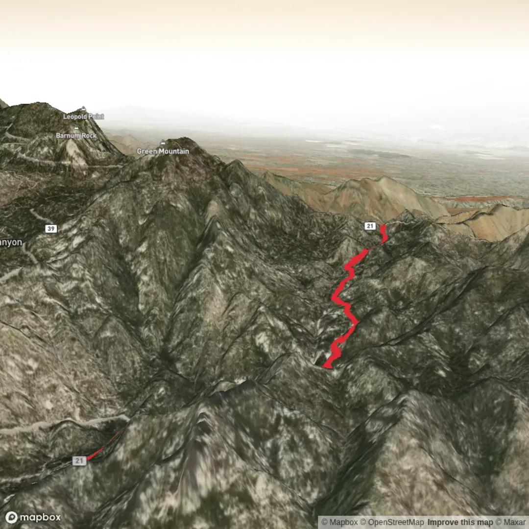 An image depicting the trail Green Mountain Trail and its surrounding area.