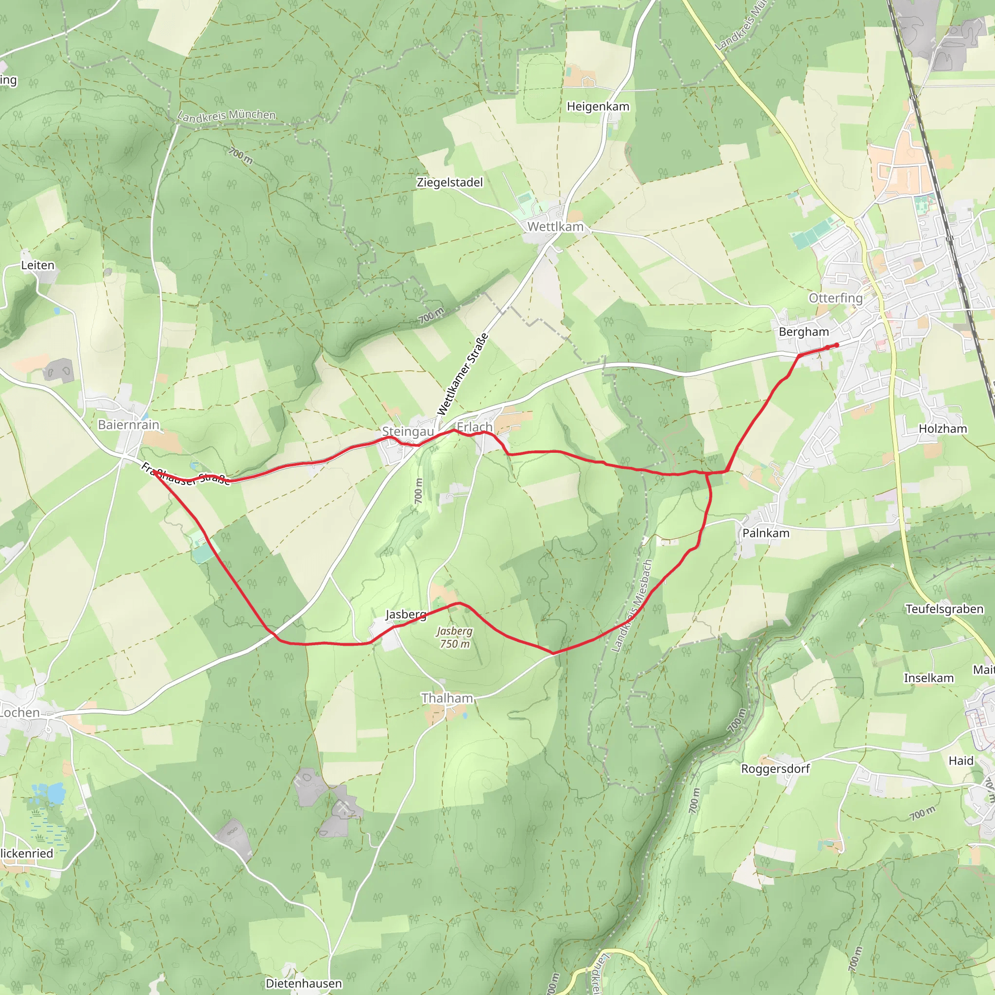 Jasberg via Thalhamer Weg mobile static map
