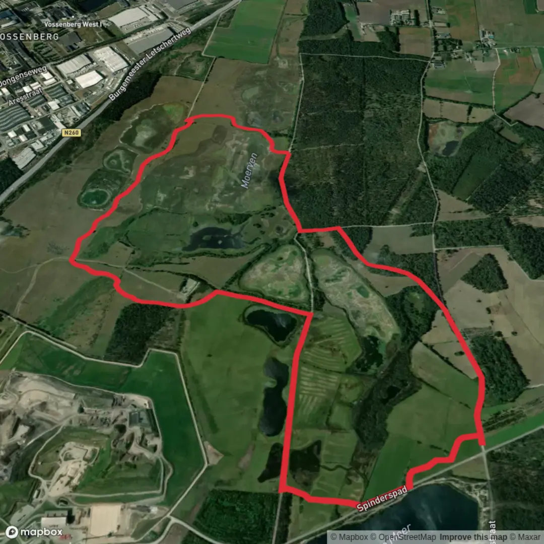 An image depicting the trail Loonsche and Leikeven Loop and its surrounding area.