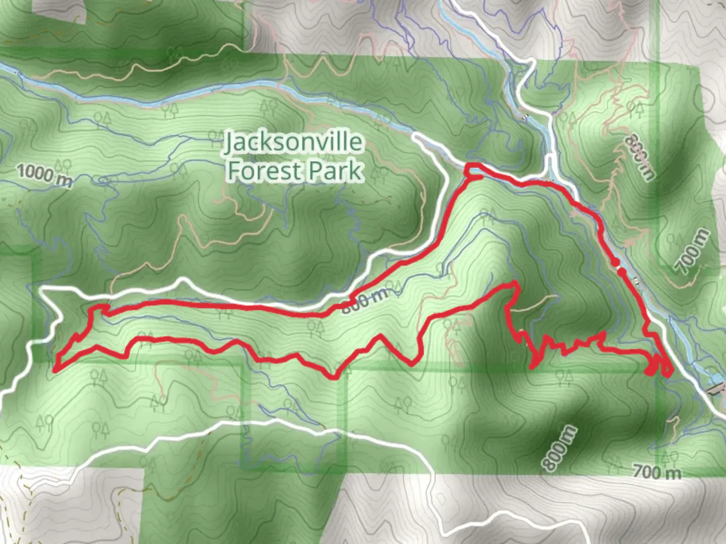 An image depicting the trail Norling, Shade Creek and Twin Peaks Saddle Loop Trail and its surrounding area.