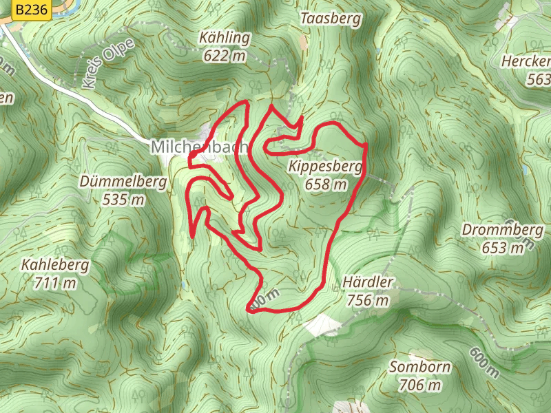 Rund um Milchenbach and Rundweg Lennestadt Loop