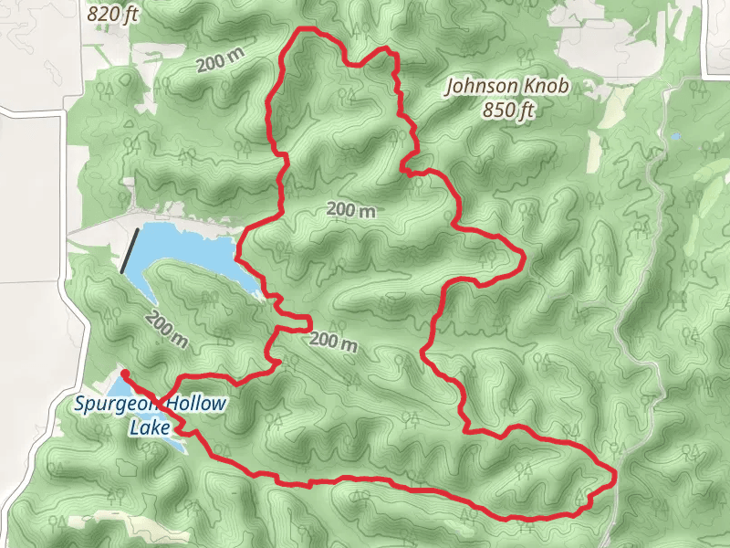 Spurgeon Hollow Lake - Knobstone Loop Trail