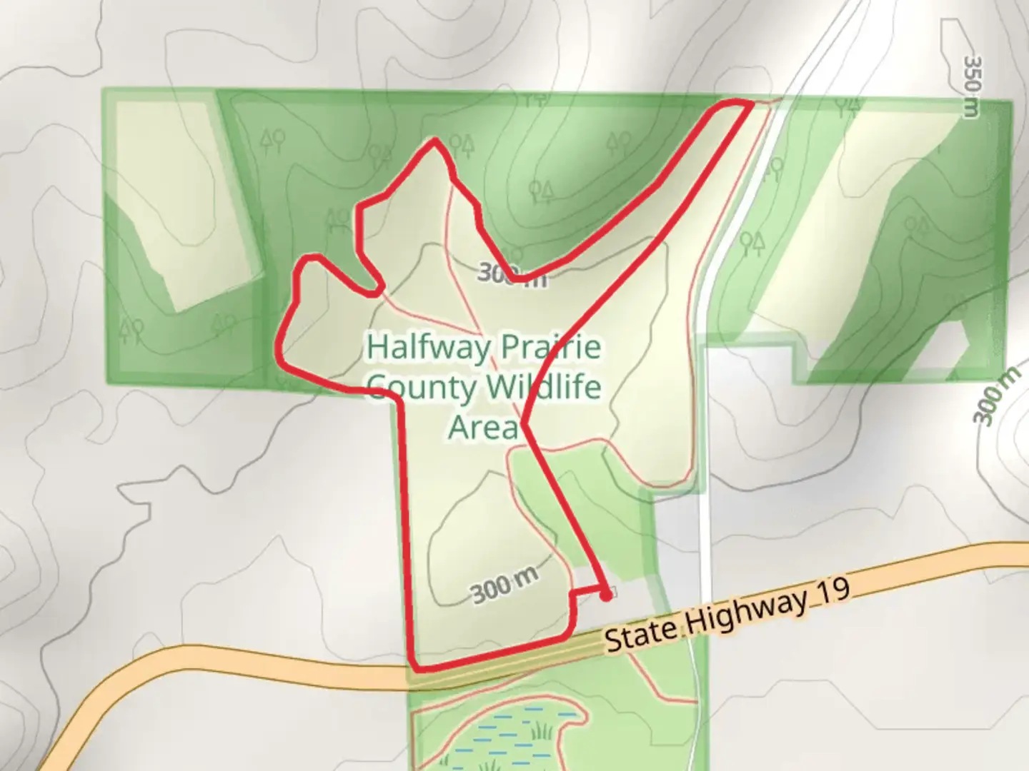 An image depicting the trail Matz Road Loop - West and its surrounding area.