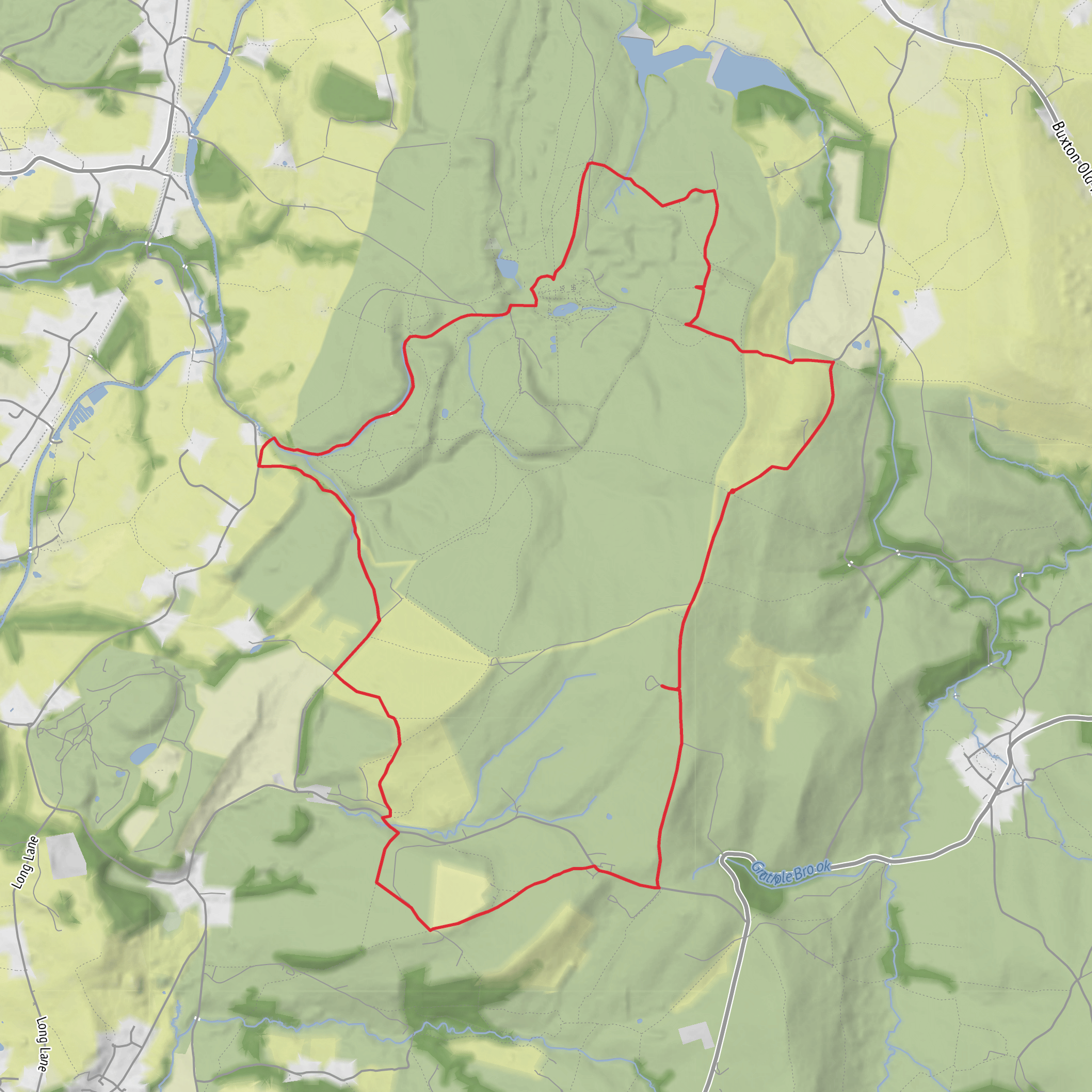 Sponds Hill Loop mobile static map