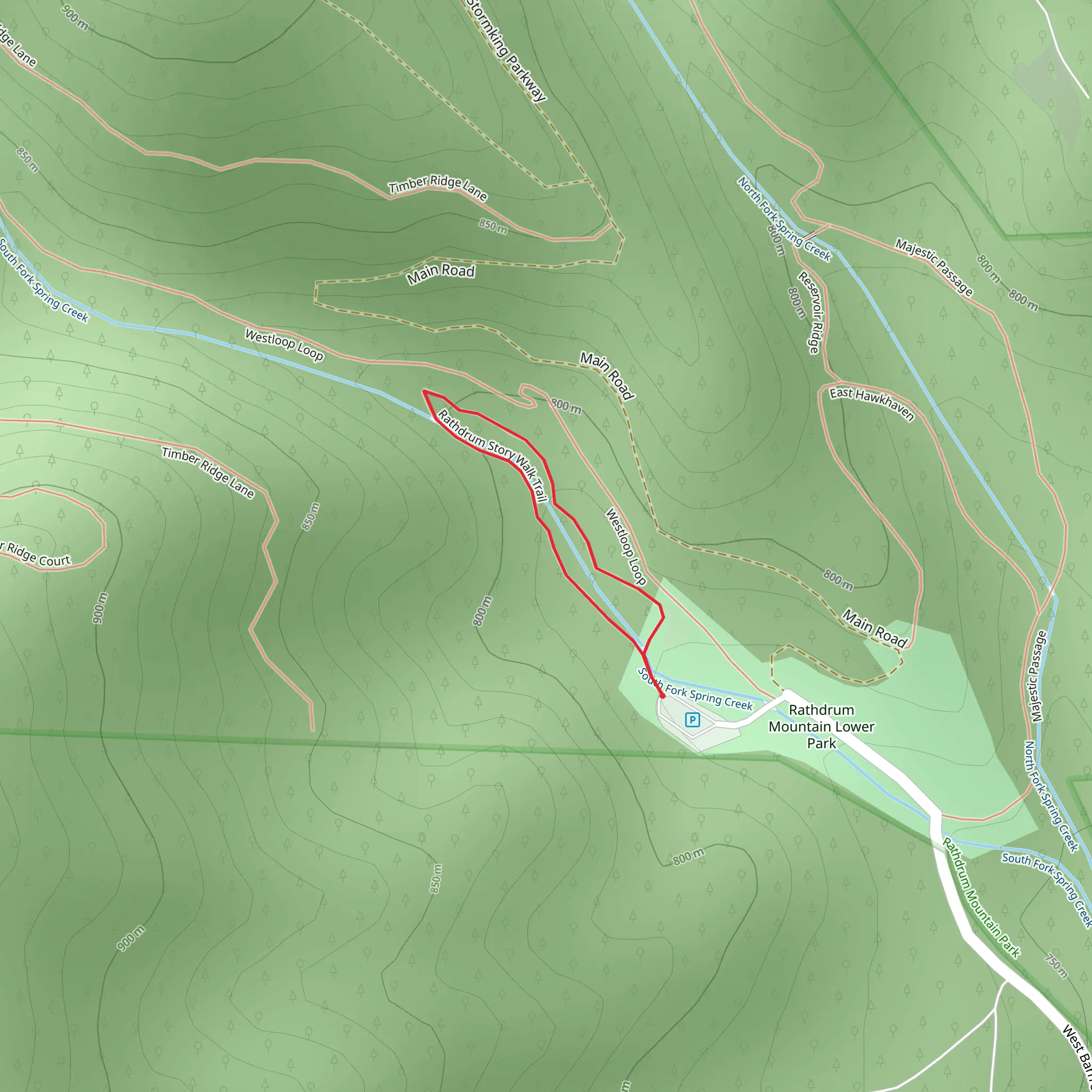 Rathdrum Story Loop Walk mobile static map
