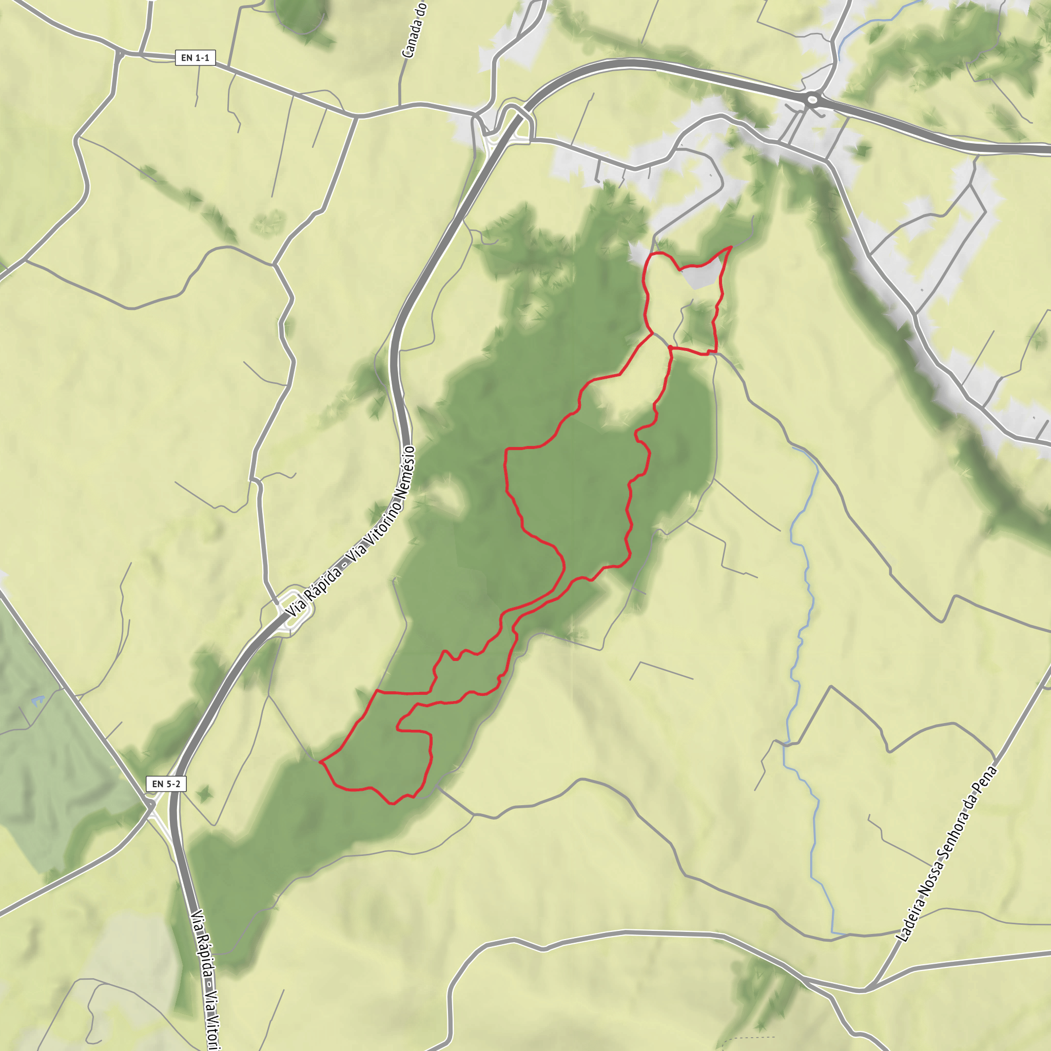 Relheiras de São Brás and Biscoito da Fontainha Loop mobile static map